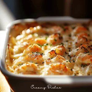 Sushi Bake cooking in the oven, with the creamy topping becoming golden-brown and bubbling under soft natural light.